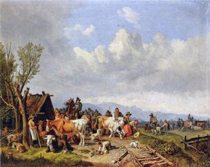 द कैटल मार्केट, c.1866
